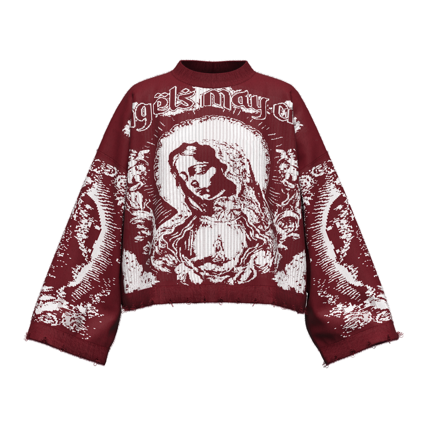 Hail Mary Knit Sweater- Merlot